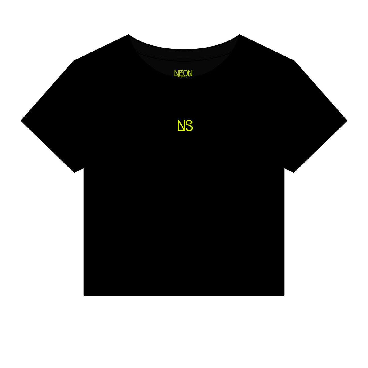 NEON SUN Club Baby Tee — Black