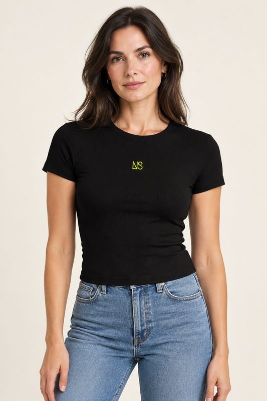 Front-view baby tee mockup